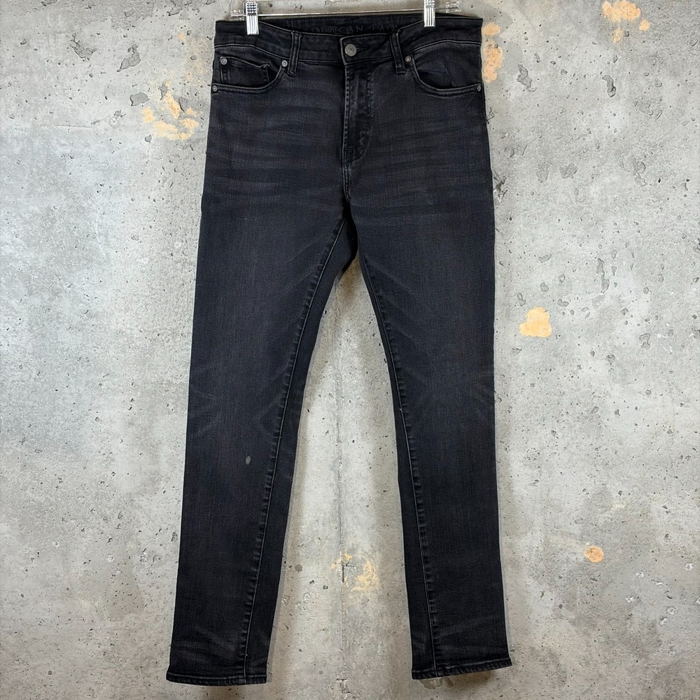 American Eagle Outfitters Next Level Flex Jeans Mens 32x32 Black Denim Skinny